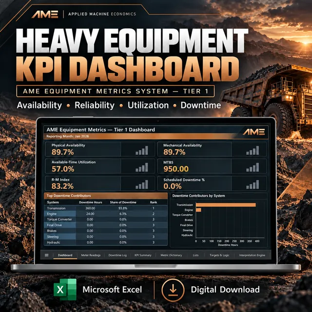 Equipment Metrics System — Tier 1 · Excel product artwork